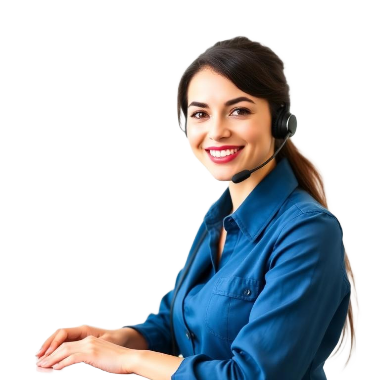 Headset and chat bubble illustrating round-the-clock contact
