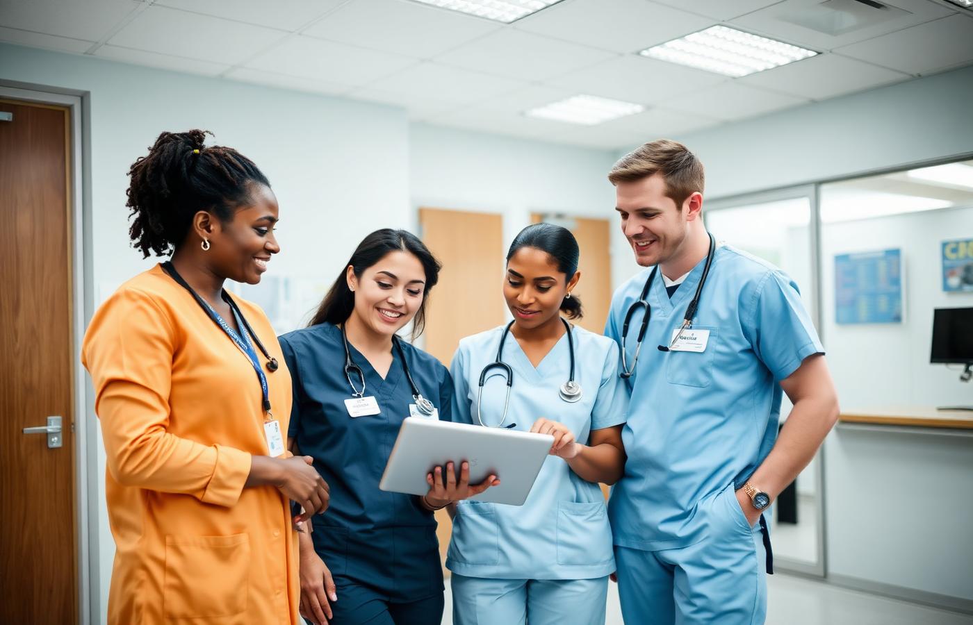 Diverse healthcare team