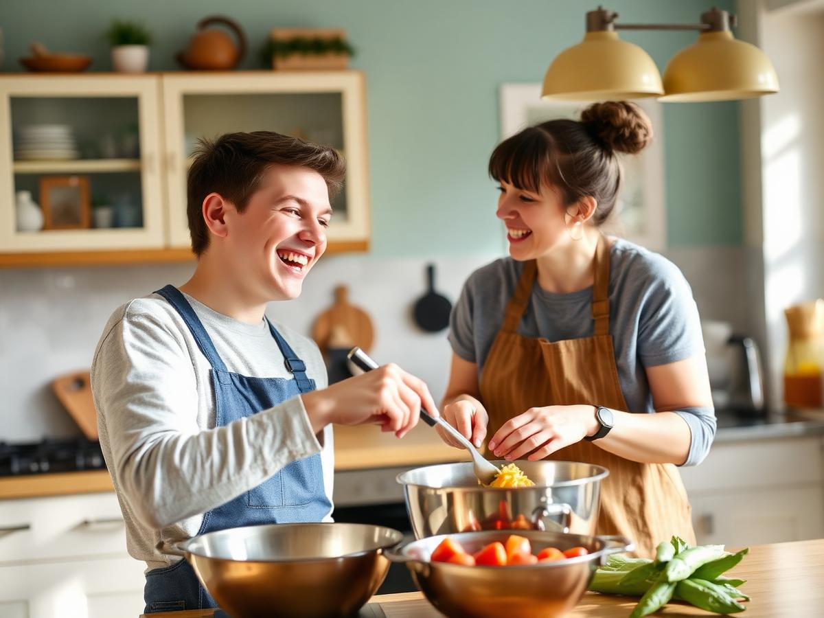 Supported living kitchen